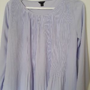 Ann Taylor Pale Blue Long Sleeve Blouse